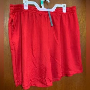 Men’s 2X red athletic shorts